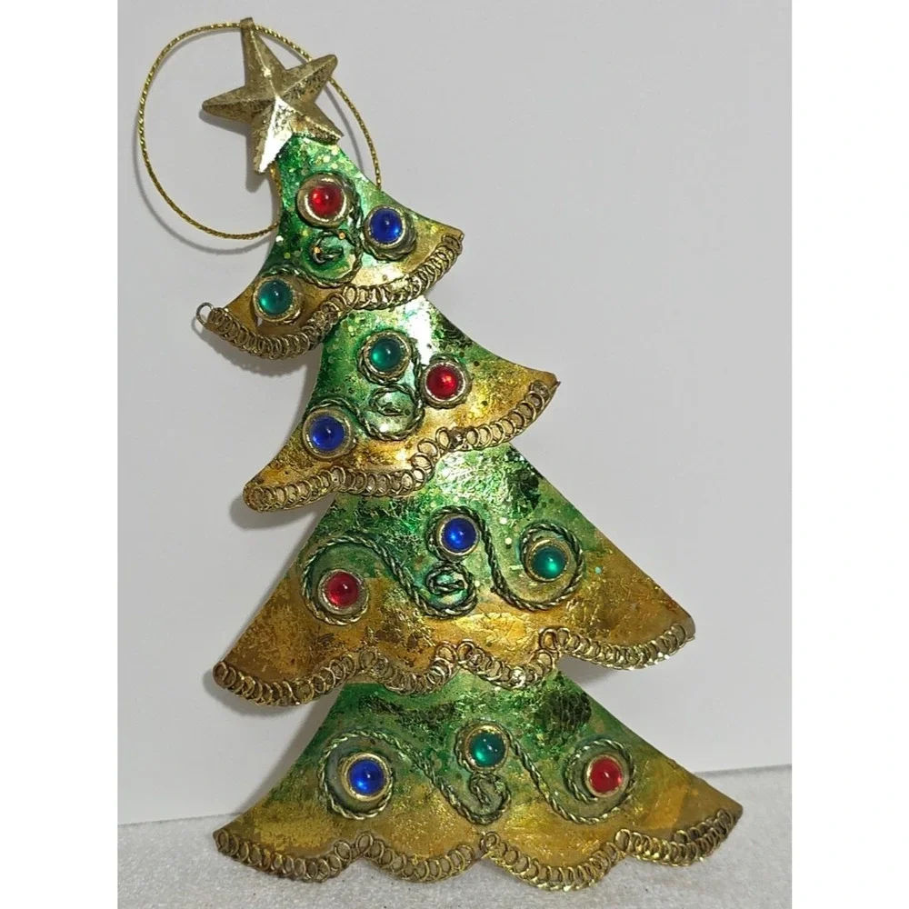 Ornament Metal Christmas Tree‎ - Vintage Holiday